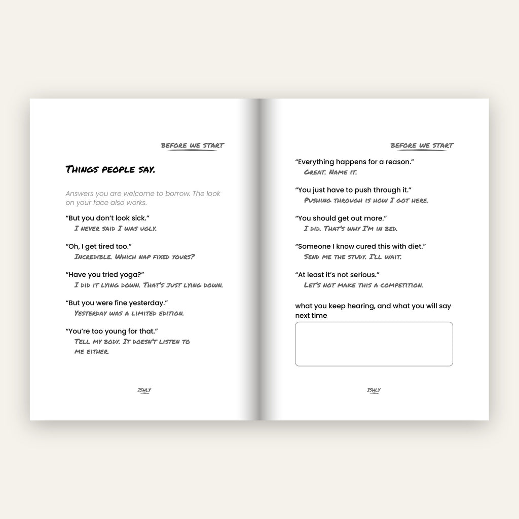 The Energy Journal | A journal for people living with invisible chronic illness