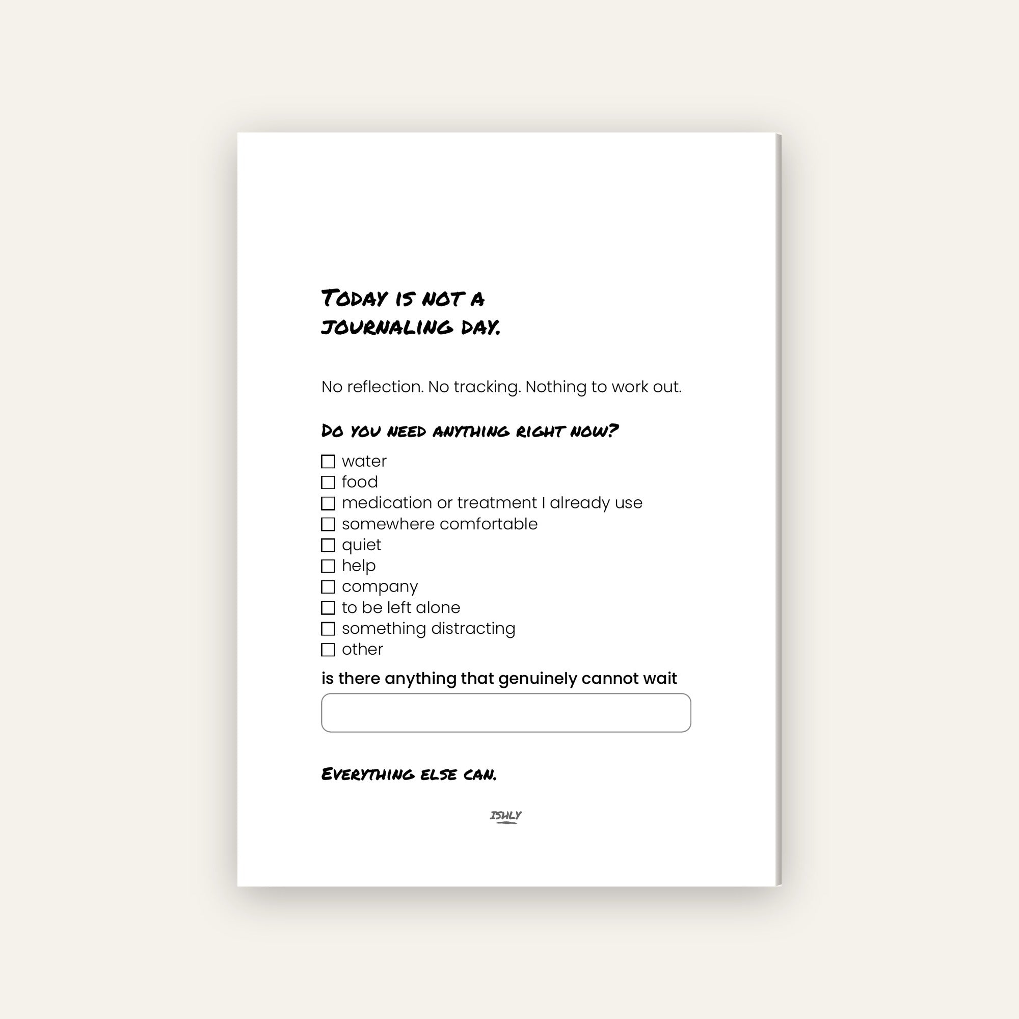 The Energy Journal | A journal for people living with invisible chronic illness